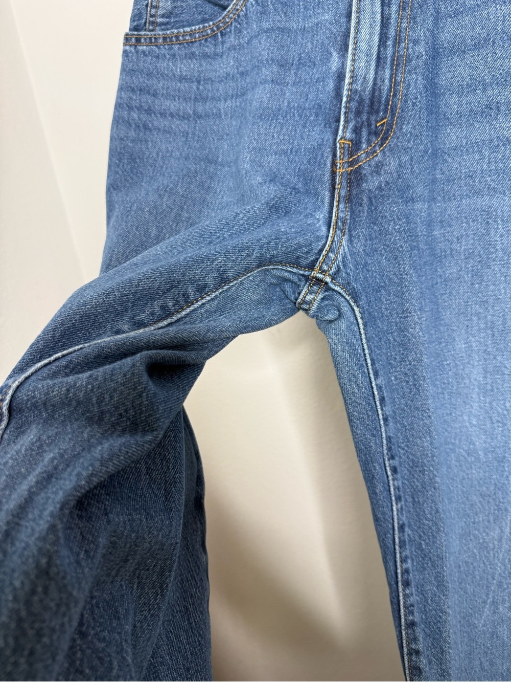 Levi's '94 Baggy Jeans "I'm Never Wrong" Medium Wash 27x31 Vintage Cotton Y2K - Picture 7 of 16